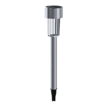 Aigostar - LED Solarna lampa LED/0,006W/1,2V 29,5 cm krom 6500K IP44