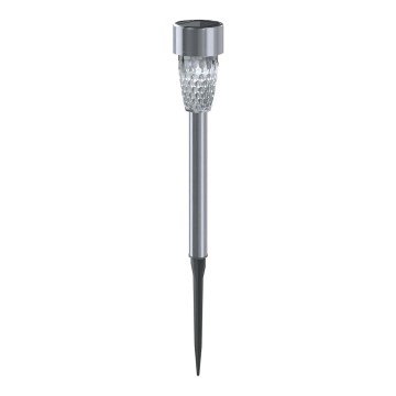 Aigostar - LED Solarna lampa LED/0,006W/1,2V 29,7 cm krom 6500K IP44