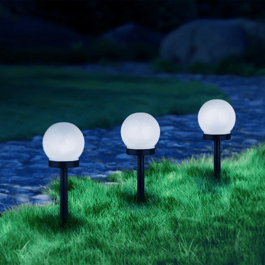 Aigostar - LED Solarna lampa LED/0,006W/1,2V 33cm crno 6500K IP44