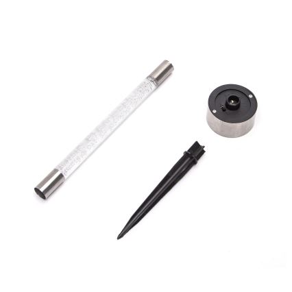 Aigostar - LED solarna lampa LED/0,006W/1,2V 36,7cm mat hrom 6500K IP44