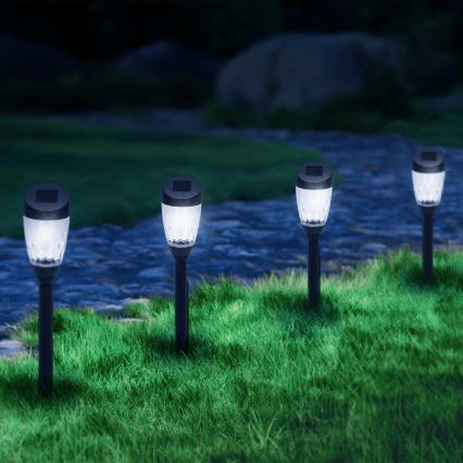 Aigostar - LED Solarna lampa LED/0,006W/1,2V 40mAh 6500K IP44 34,5 cm zvezda