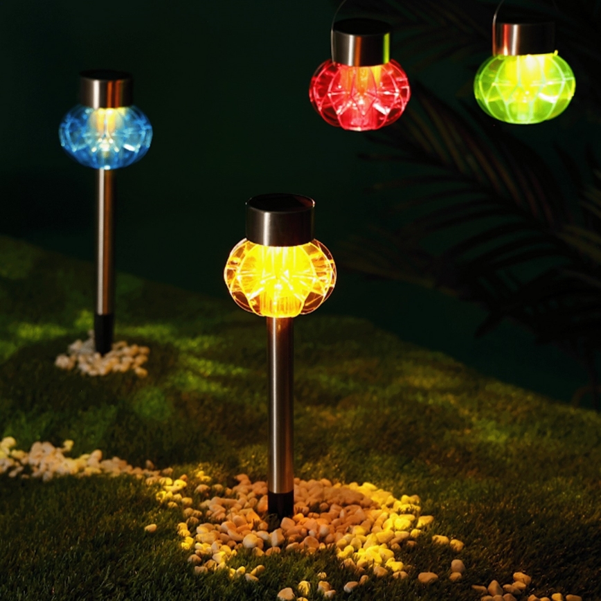 Aigostar - LED Solarna lampa LED/0,012W/1,2V 38,4cm 3000K IP44 narandžasta