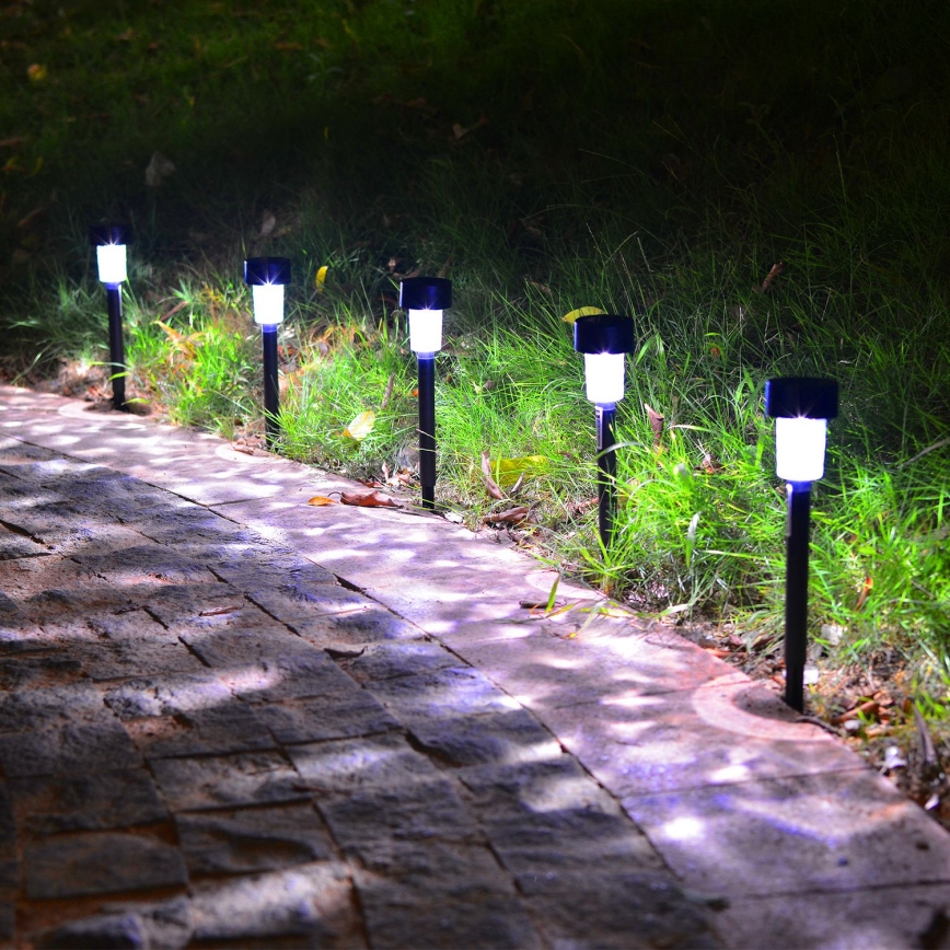 Aigostar - LED Solarna lampa LED/0,06W/2V 32,7 cm 6500K IP44 crno