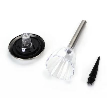 Aigostar - LED Solarna lampa LED/0,08W/2V 30,4 cm 6500K IP44 krom