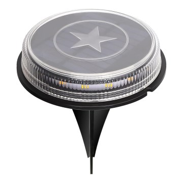 Aigostar - LED Solarna lampa LED/0,6W/5,5V 24,5 cm 3200K IP66 crno
