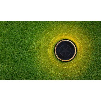 Aigostar - LED Solarna lampa LED/0,6W/5,5V 24,5 cm 500 mAh 3200K IP66 crno