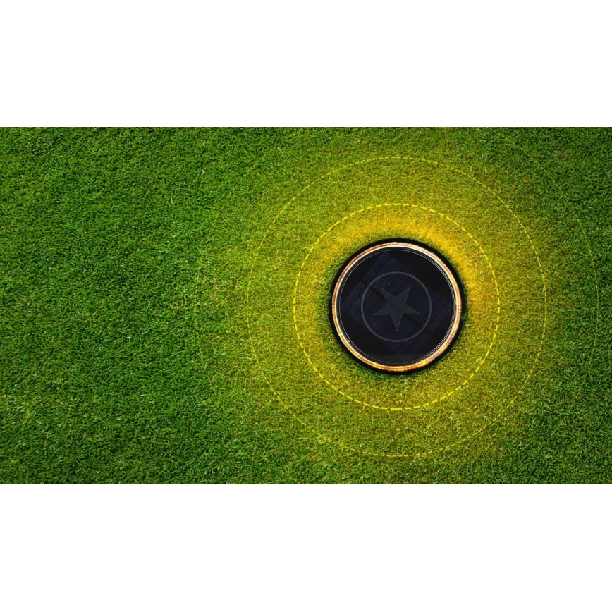 Aigostar - LED Solarna lampa LED/0,6W/5,5V 24,5 cm 500 mAh 3200K IP66 crno