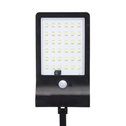 Aigostar - LED Solarna ulična svetiljka sa senzorom LED/3W/3,7V1800 mAh IP44 3000/4000/5000K + Daljinski upravljač