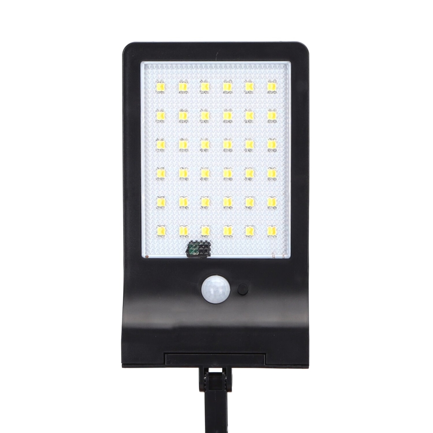 Aigostar - LED Solarna ulična svetiljka sa senzorom LED/3W/3,7V1800 mAh IP44 3000/4000/5000K + Daljinski upravljač