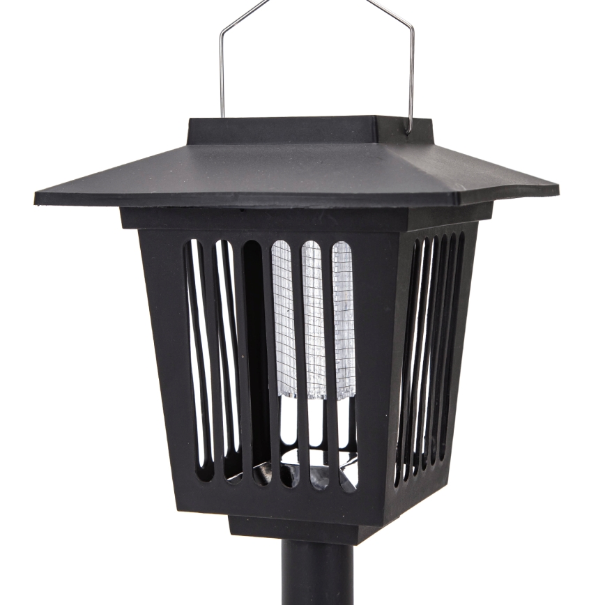Aigostar - LED Solarna lampa sa zamkom za insekte LED/0,03W/1,2V 55,2cm crno 6500K IP44