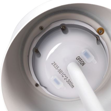 Aigostar - LED Solarna prigušivi punjiva stona lampa LED/3W/5V 2200mAh bela IP54