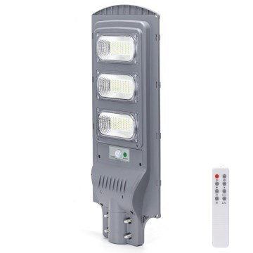 Aigostar - LED Solarna ulična svetiljka sa senzorom LED/150W/3,2V 15000mAh IP65 6500K + Daljinski upravljač