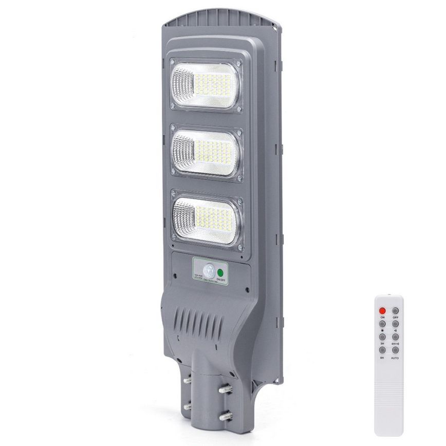 Aigostar - LED Solarna ulična svetiljka sa senzorom LED/150W/3,2V 15000mAh IP65 6500K + Daljinski upravljač