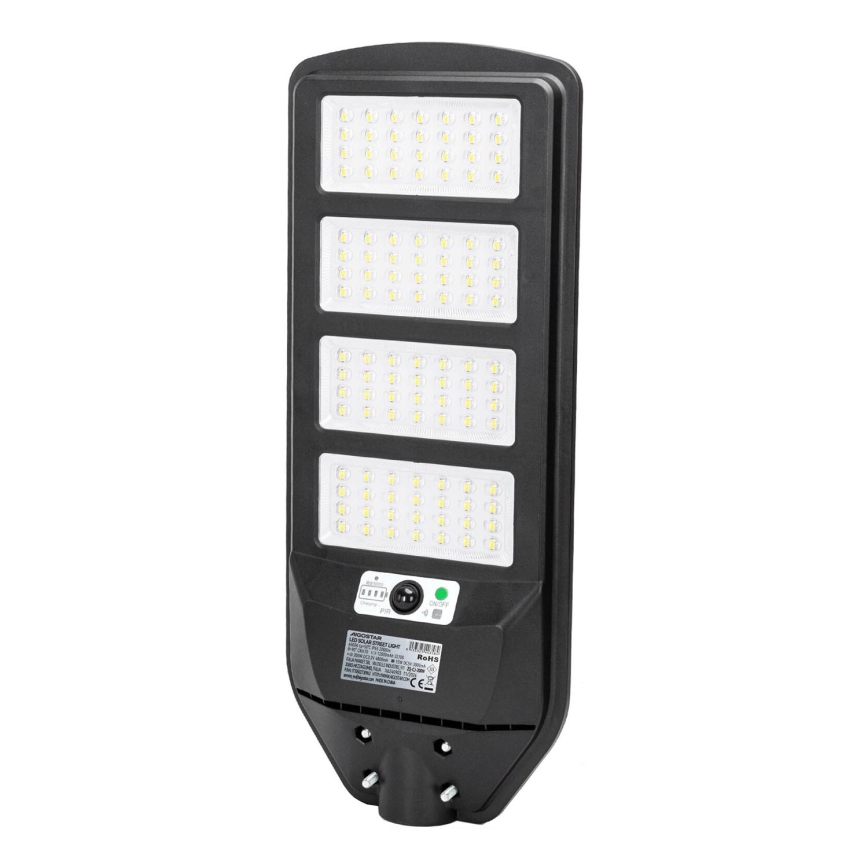 Aigostar - LED Solarna ulična svetiljka sa senzorom LED/200W/3,2V 12000mAh IP65 6500K + Daljinski upravljač
