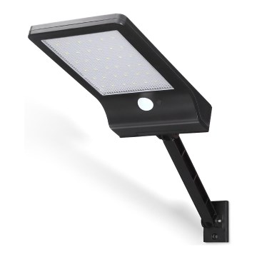 Aigostar - LED Solarna ulična svetiljka sa senzorom LED/3W/3,7V1800 mAh IP44 3000/4000/5000K + Daljinski upravljač