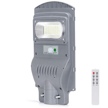 Aigostar - LED Solarna ulična svetiljka sa senzorom LED/50W/3,2V 5000mAh IP65 6500K + Daljinski upravljač