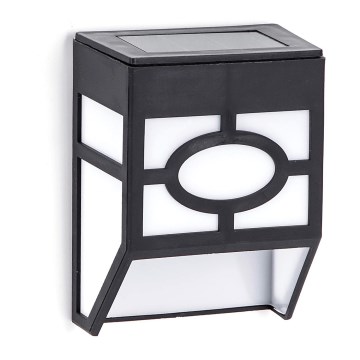 Aigostar - LED Solarna zidna rasveta LED/0,006W/1,2V 2700K IP44 crno