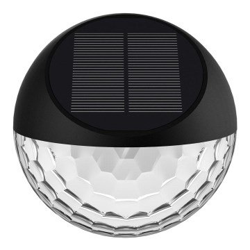 Aigostar - LED Solarna zidna rasveta LED/2W/1,2V crno 2700K IP44