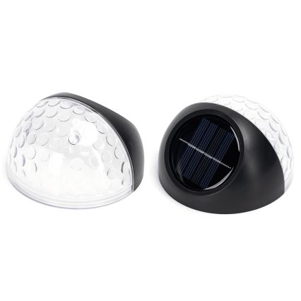 Aigostar - LED Solarna zidna rasveta LED/2W/1,2V crno 2700K IP44