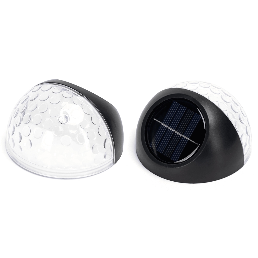 Aigostar - LED Solarna zidna rasveta LED/2W/1,2V crno 2700K IP44