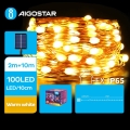 Aigostar - LED Solarne božićne lampice 100xLED/8 funkcije 12m 800 mAh IP65 topla bela