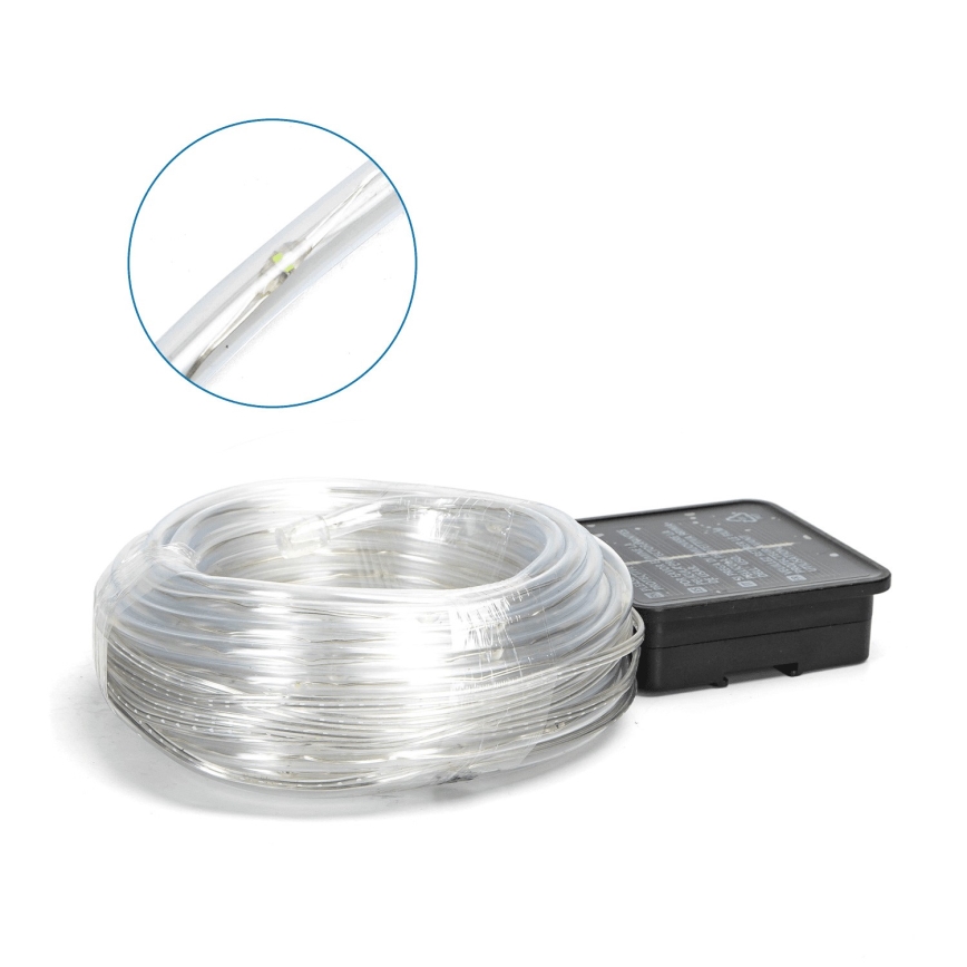 Aigostar - LED Solarne božićne lampice 100xLED/8 funkcije 12m IP65 hladna bela