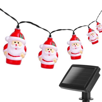 Aigostar - LED Solarne božićne lampice 10xLED/3,8 m IP44 hladna bela 400 mAh