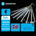 Aigostar - LED Solarne božićne lampice 192xLED/8m IP65 hladna bela