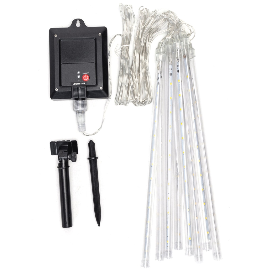 Aigostar - LED Solarne božićne lampice 192xLED/8m IP65 1200 mAh topla bela