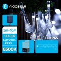 Aigostar - LED Solarni dekorativni lanac 50xLED/8 funkcije 12m IP65 hladna bela 800 mAh