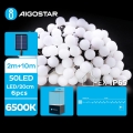 Aigostar - LED Solarni dekorativni lanac 50xLED/8 funkcije 12m IP65 hladna bela 800 mAh