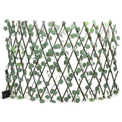 Aigostar - LED solarni lanac 102xLED/2x0,7m IP65 topla bela eukaliptus