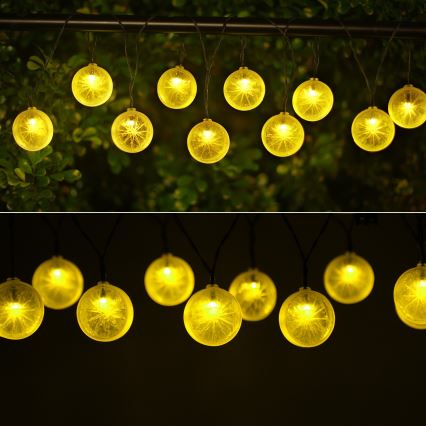 Aigostar - LED Solarni lanac 10xLED/3,8m IP44 topla bela