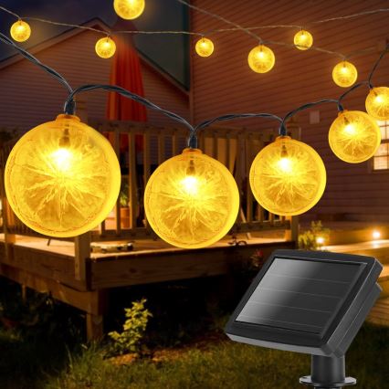 Aigostar - LED Solarni lanac 10xLED/3,8m IP44 topla bela