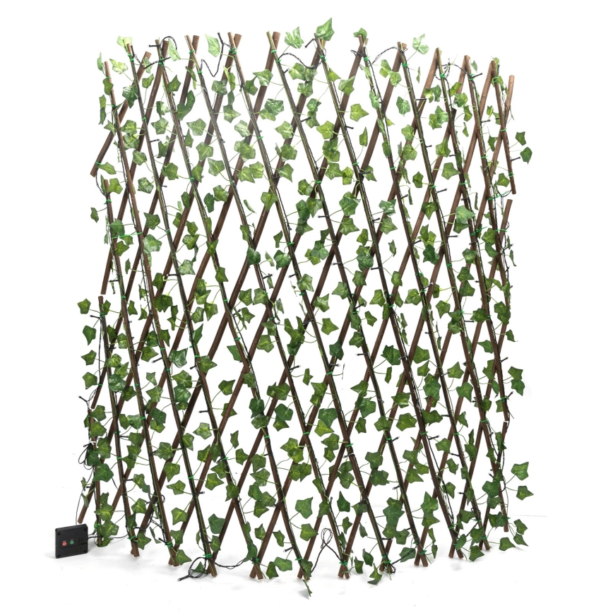 Aigostar - LED solarni lanac 148xLED/2x1,2m IP65 topla bela ivy