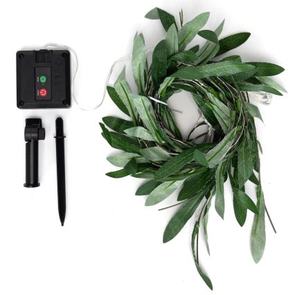 Aigostar - LED solarni lanac 70xLED/4x1m IP65 topla bela olive