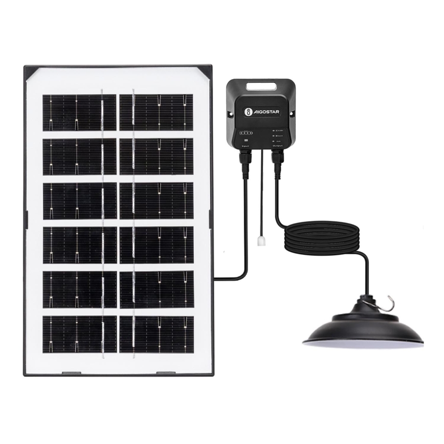 Aigostar - LED Solarni luster LED/35W/12V 3000 mAh 6500K pr. 15 cm + Daljinski upravljač