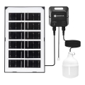 Aigostar - LED solarni luster LED/35W/12V 3000 mAh 6500K prečnik 10 cm + daljinski upravljač