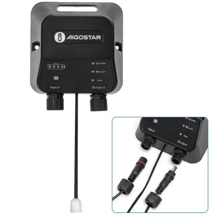 Aigostar - LED solarni luster LED/35W/12V 3000 mAh 6500K prečnik 10 cm + daljinski upravljač