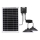 Aigostar - LED Solarni luster sa senzorom 2xLED/35W/12V 6000 mAh 6500K pr. 15 cm + Daljinski upravljač