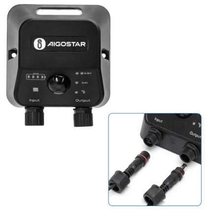 Aigostar - LED Solarni luster sa senzorom LED/35W/12V 3000 mAh 6500K pr. 10 cm + Daljinski upravljač