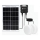 Aigostar - LED Solarno svetlo 2xLED/35W/12V 6000 mAh 6500K pr. 16,8 cm + Daljinski upravljač