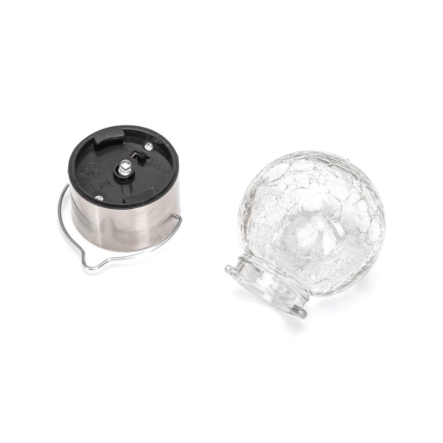 Aigostar - LED Solarno svetlo LED/0,006W/1,2V krom 6500K IP44