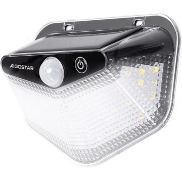 Aigostar - LED solarno svetlo sa senzorom LED/3,7V 6500K 500 mAh IP65 crna
