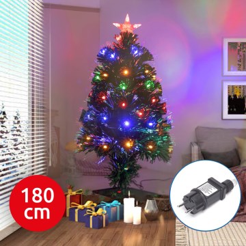 Aigostar - LED Spolj. Novogodišnja jelka LED/6W/230V 180 cm IP44 šareni