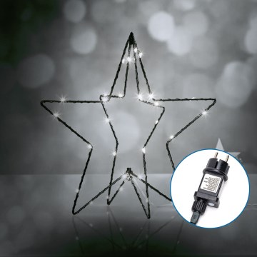Aigostar - LED Spoljašnja božićna dekoracija 3,6W/230V zvezda 30cm IP44 hladna bela