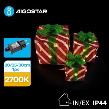Aigostar- LED Spoljašnja božićna dekoracija 3,6W/31/230V 2700K 20/25/30cm IP44 pokloni