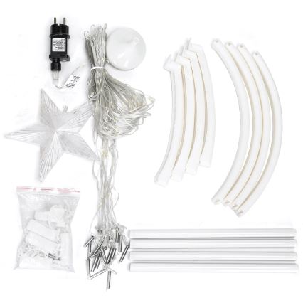 Aigostar - LED Spoljašnja božićna dekoracija LED/3,6W/230V 150 cm IP44 hladna bela