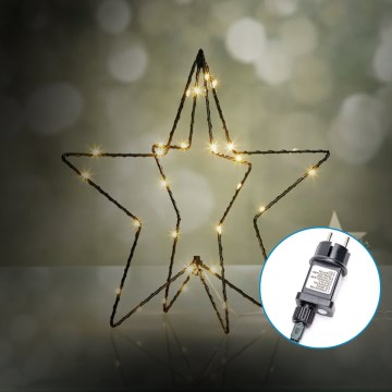 Aigostar-LED Spoljašnja božićna dekoracija LED/3,6W/230V zvezda 30cm IP44 topla bela