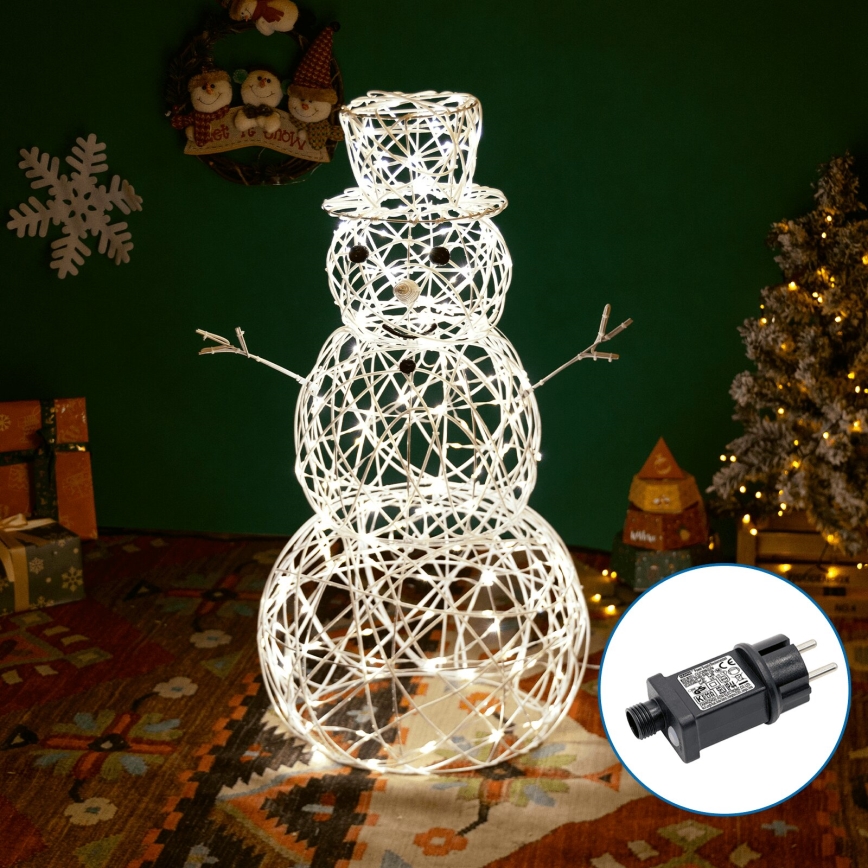 Aigostar - LED Spoljašnja božićna dekoracija LED/3,6W/31/230V 2700K 90 cm IP44 Sneško Belić